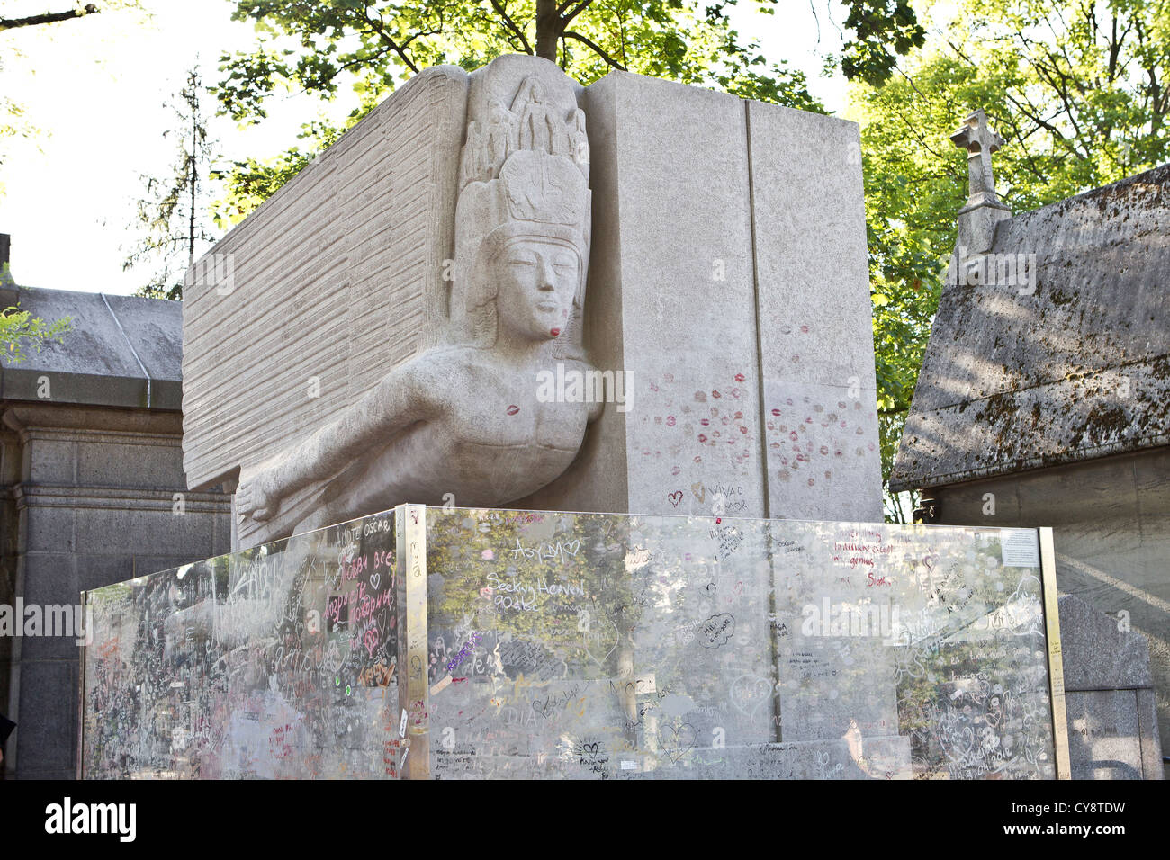 Pere Lachaise Cemeteryz Stockfoto