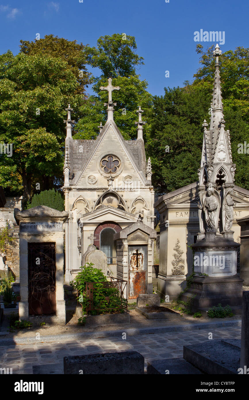 Pere Lachaise Friedhof Stockfoto