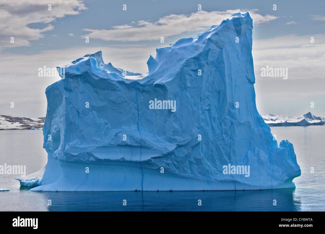 Eisberge in Lemaire-Kanal/Pleneau Island, antarktische Halbinsel Stockfoto