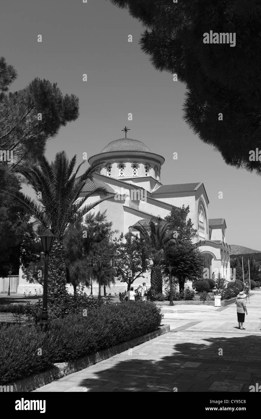 Das Kloster von Saint Gerassimos, Insel Kefalonia, Griechenland, Europa Stockfoto