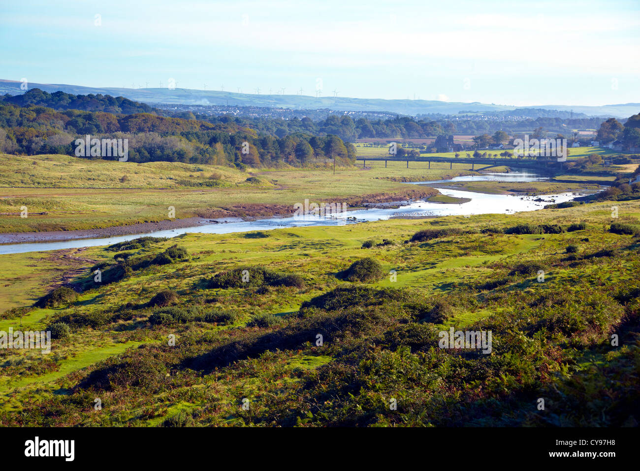Ogmore Flussmündung und Schwemmebene, Ogmore, Bridgend Stockfoto