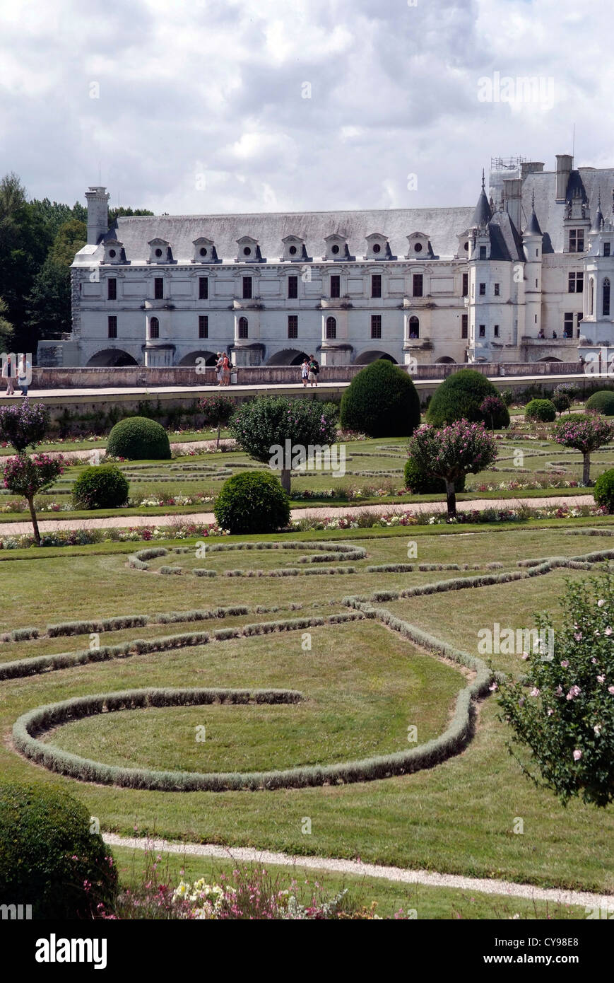 Frankreich Château de Chenonceau ist ein Herrenhaus in der Nähe des kleinen Dorfes Chenonceaux, Loire-Tal. Stockfoto