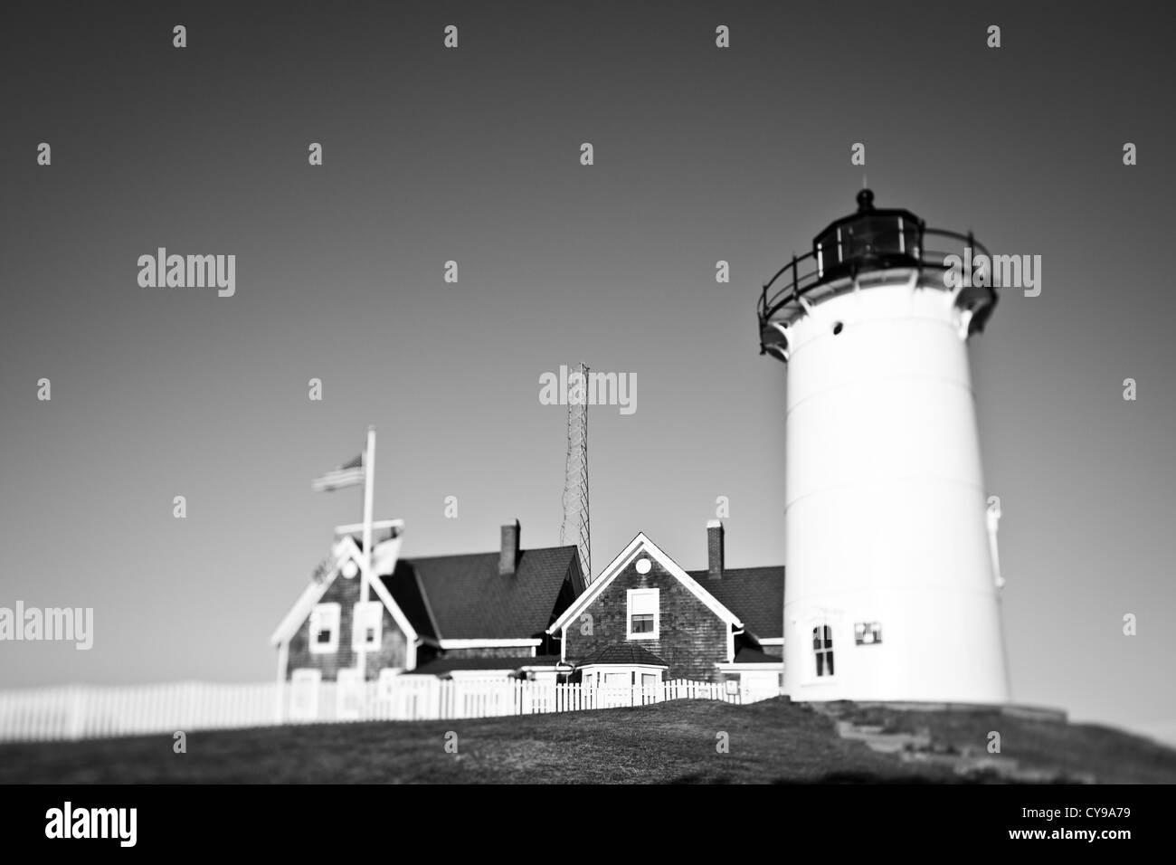 Nobska Lighthouse, Falmouth, Cape Cod, MA. Stockfoto