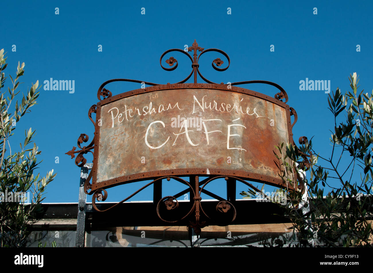 Café Petersham nurseries Stockfoto