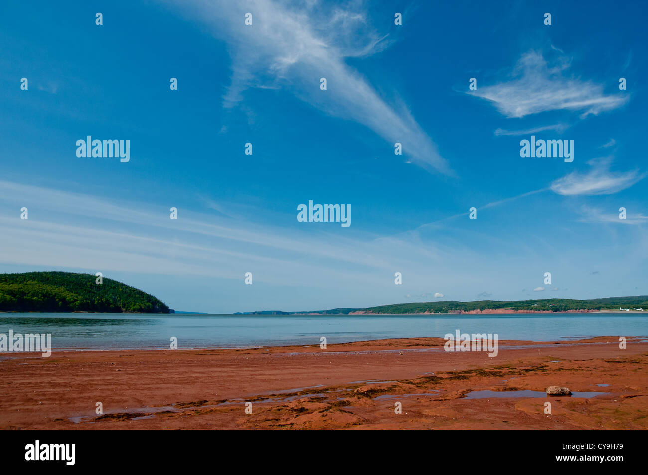 Fünf Inseln Provinzpark mit ankommenden Gezeiten Bay Of Fundy Stockfoto