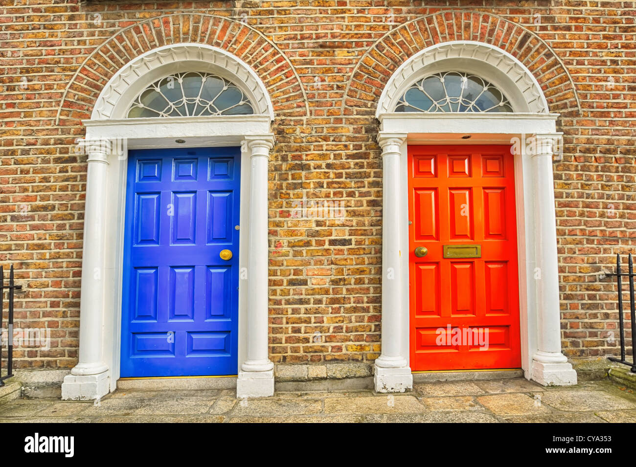 Georgische Türen Dublin Stockfoto