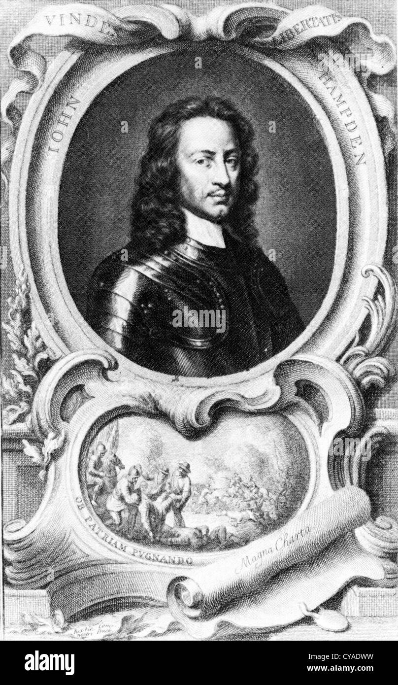 JOHN HAMPDEN (1595-1643), englischer Politiker und Soldat Stockfoto