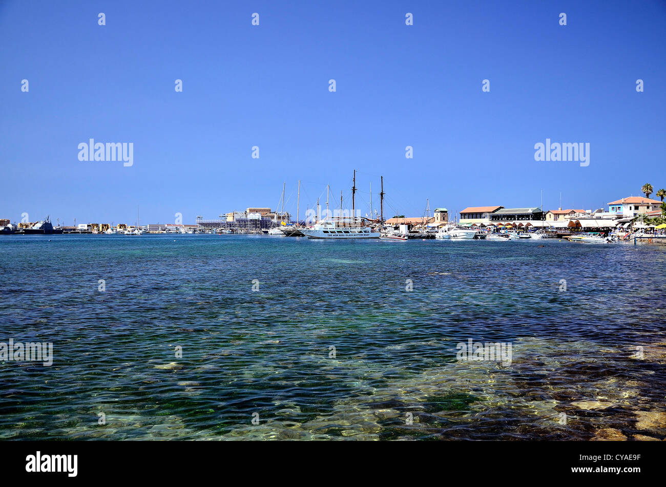 Der Hafen von Paphos, Zypern. Stockfoto