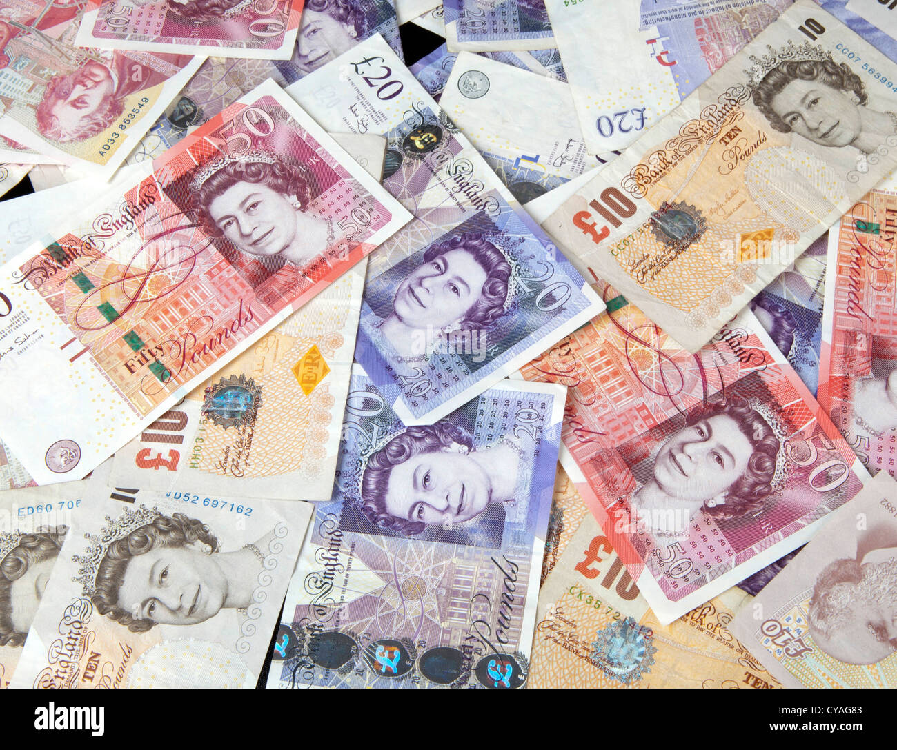 Britische PfundBanknoten. Geld £10 £20 £50 Pfund 129828 Money cu