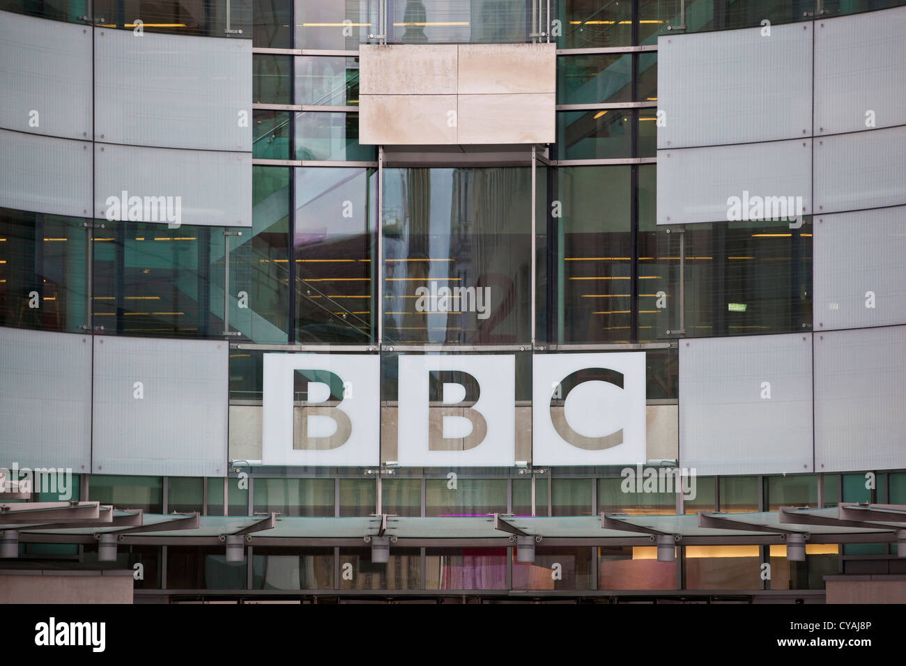 BBC British Broadcasting Corporation, Broadcasting House, Portland Place, London, England, Vereinigtes Königreich Stockfoto