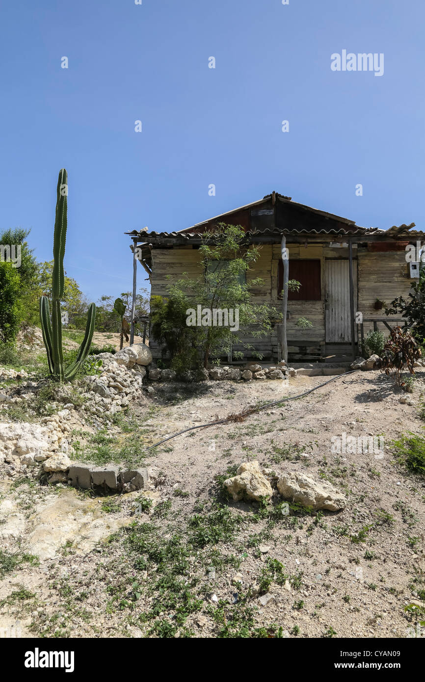 Ein primitiver Haus auf Granma Insel Santiago de Cuba Stockfoto