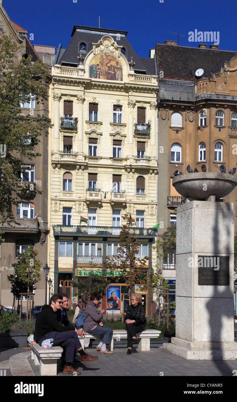 Ungarn, Budapest, neueste Square, Straßenszene, Menschen, Stockfoto