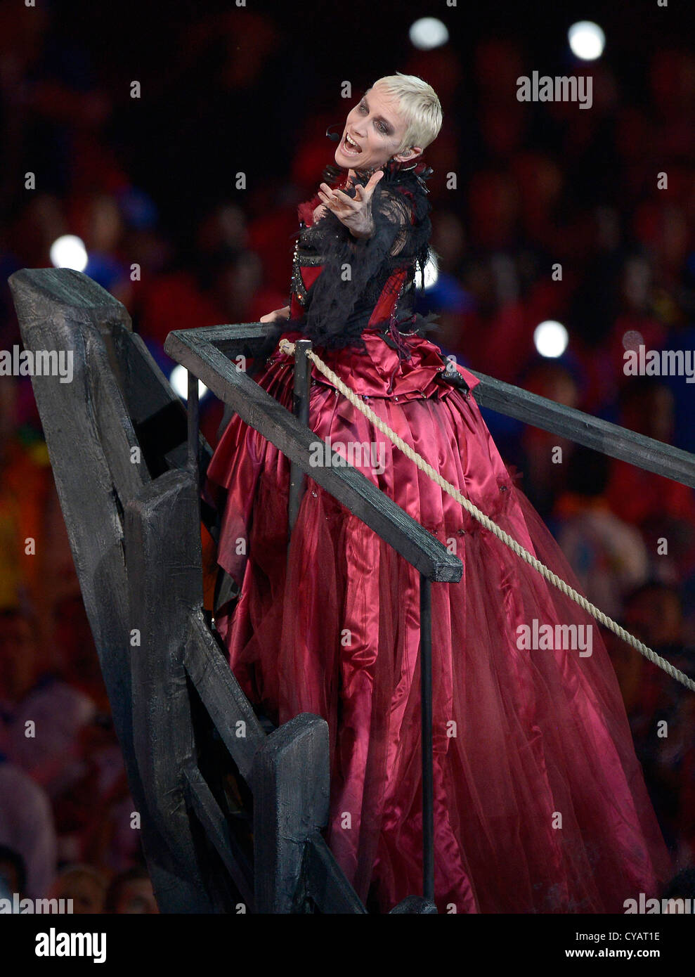 Annie Lennox auf der London 2012 Olympische Abschlussfeier Stockfoto