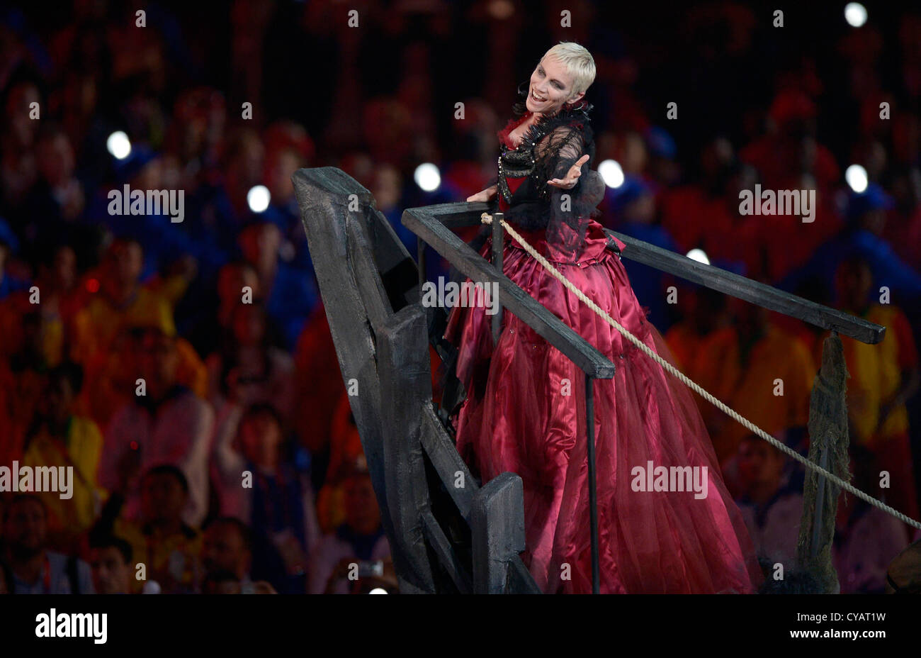 Annie Lennox auf der London 2012 Olympische Abschlussfeier Stockfoto
