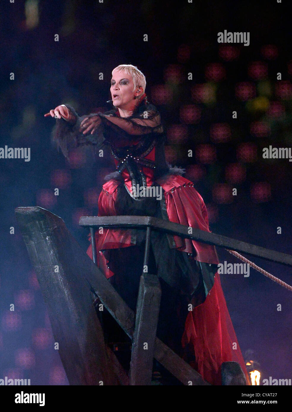 Annie Lennox auf der London 2012 Olympische Abschlussfeier Stockfoto