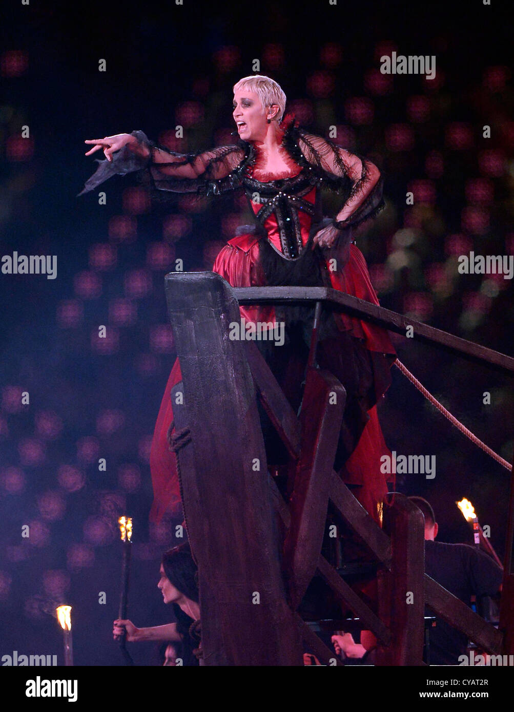 Annie Lennox auf der London 2012 Olympische Abschlussfeier Stockfoto