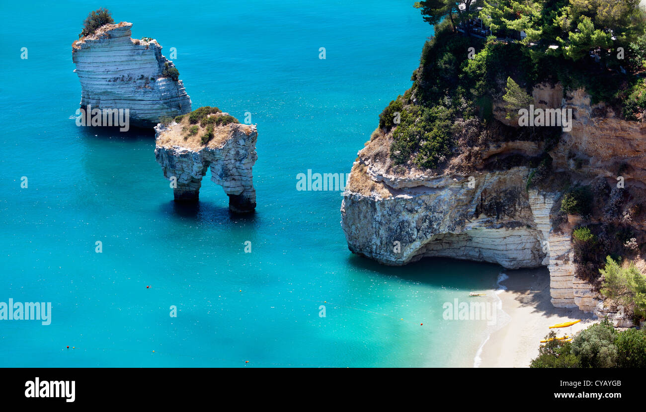 Blick auf die Halbinsel Gargano (Apulien, Italien) Stockfoto