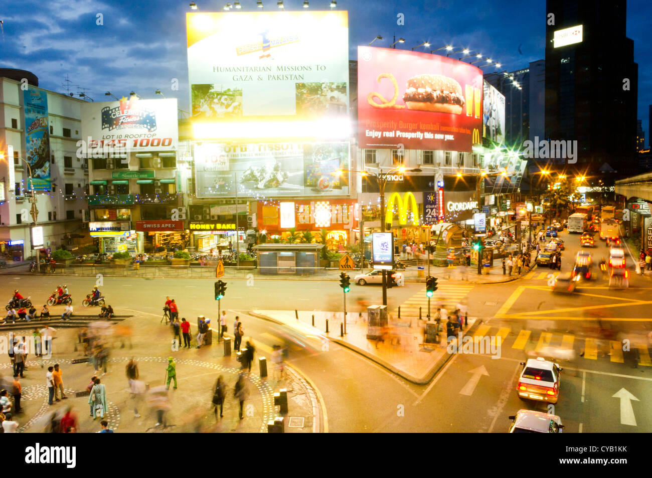Bukit Bintang oder Bintang Walk, ist das Einkaufs- und Unterhaltungszentrum Viertel von Kuala Lumpur, Malaysia. Stockfoto