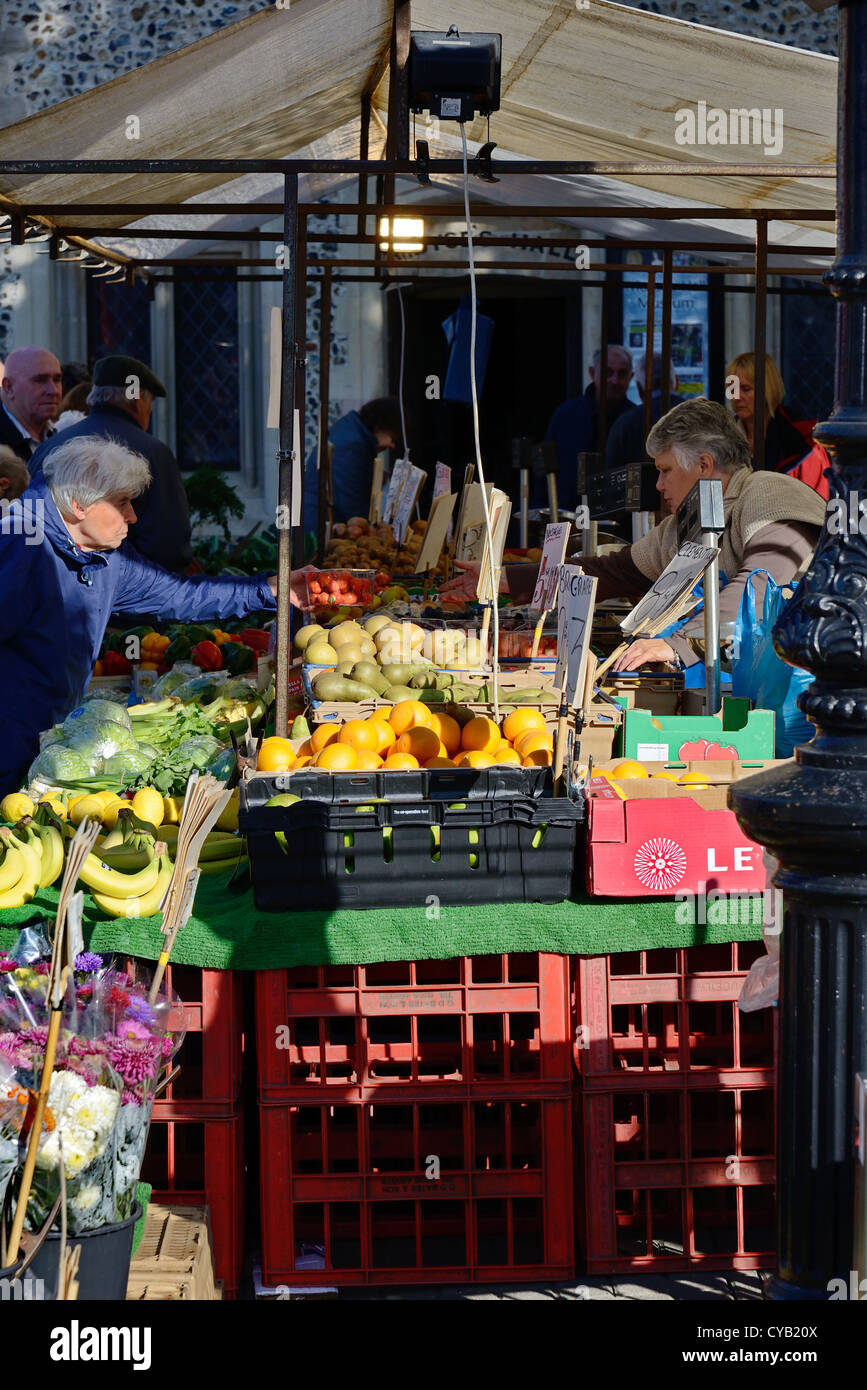 Stall in Bury St Edmunds Freiverkehr Stockfoto