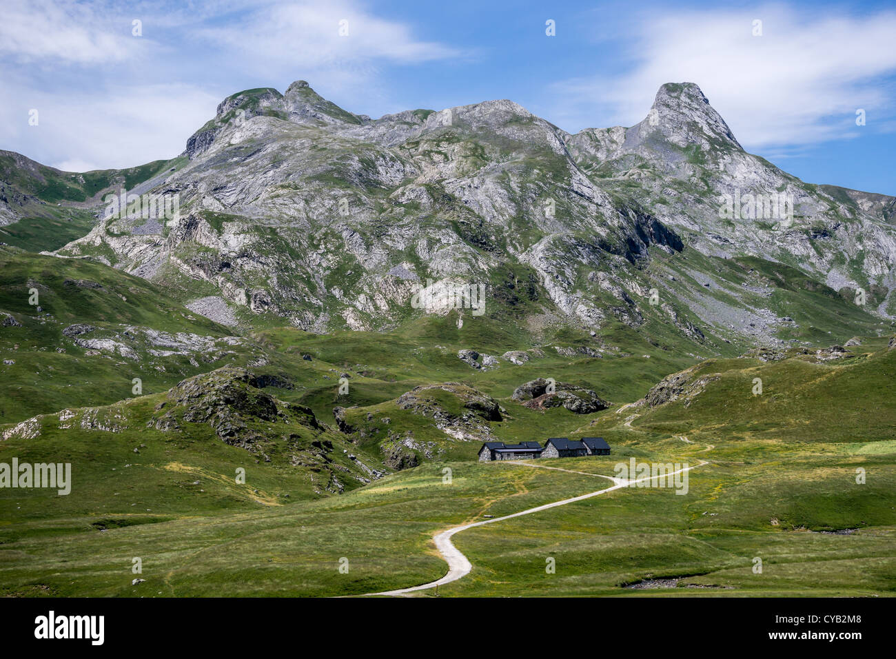 Ansicht der Pyrenäen-Nationalpark in Pyrénées-Atlantiques Departement von Frankreich Stockfoto