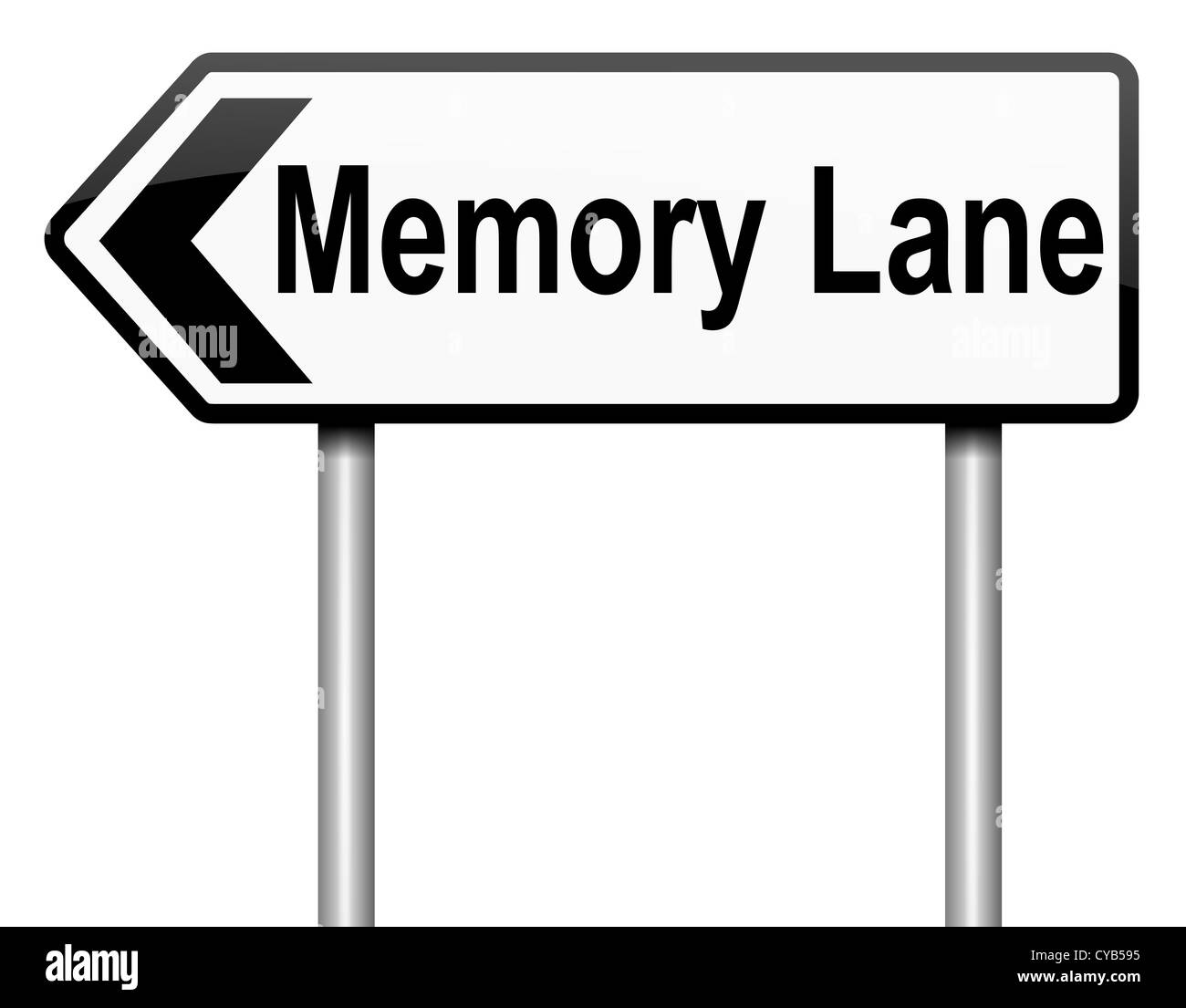Memory Lane. Stockfoto