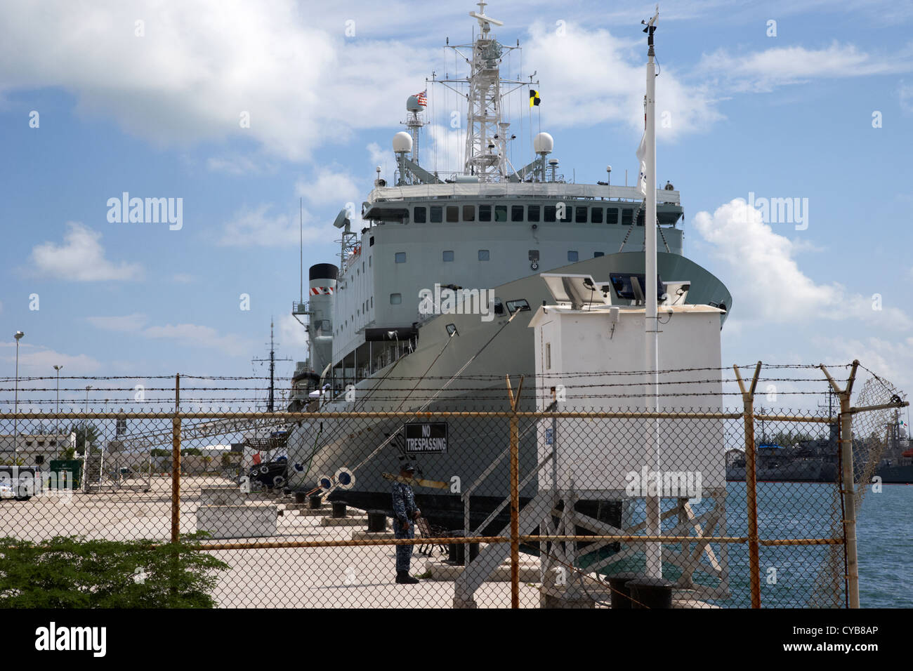 Marine Kriegsschiffe Key west harbor Florida usa Stockfoto
