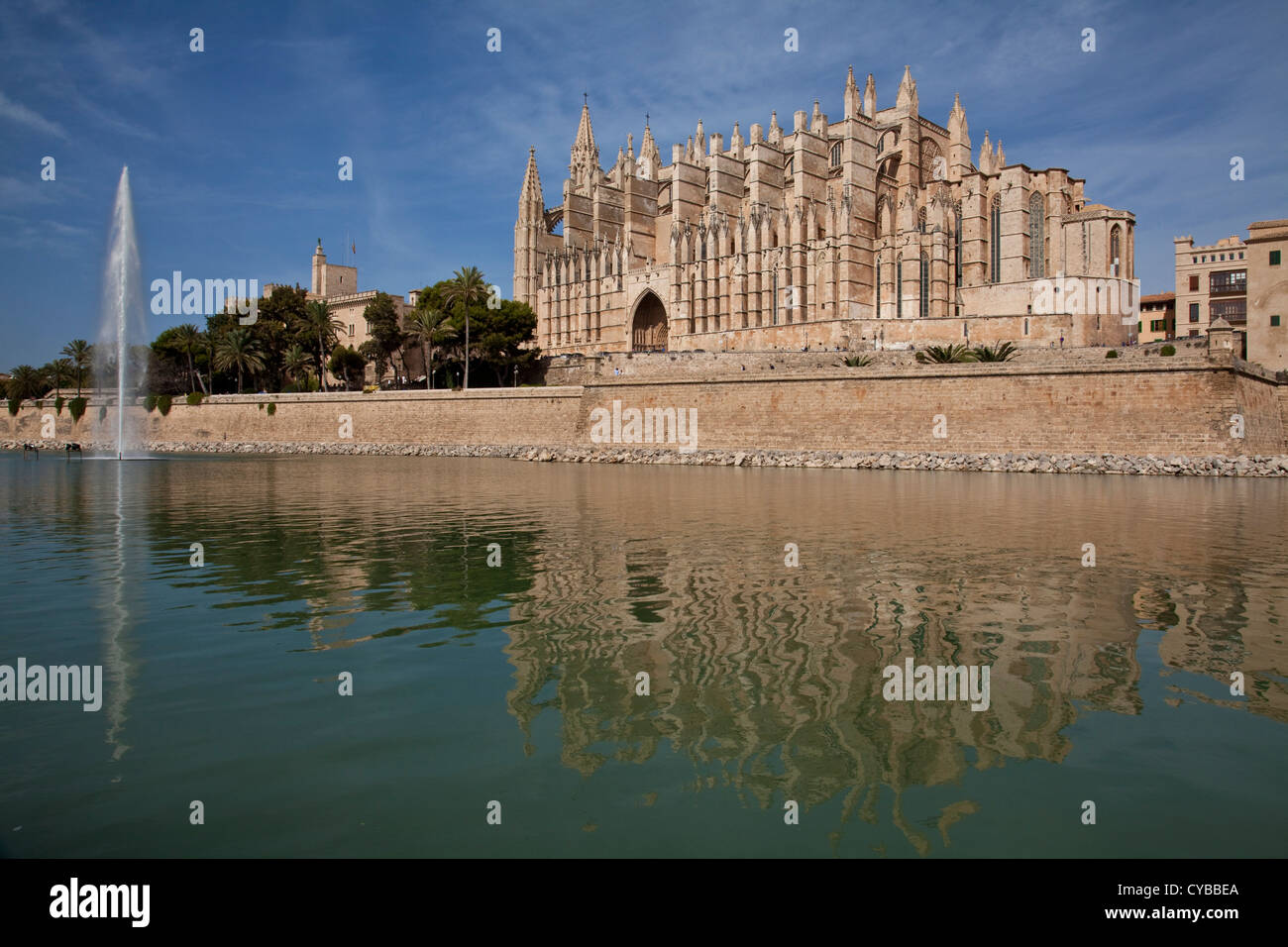 La Seu Kathedrale, Palma De Mallorca, Mallorca, Spanien Stockfoto