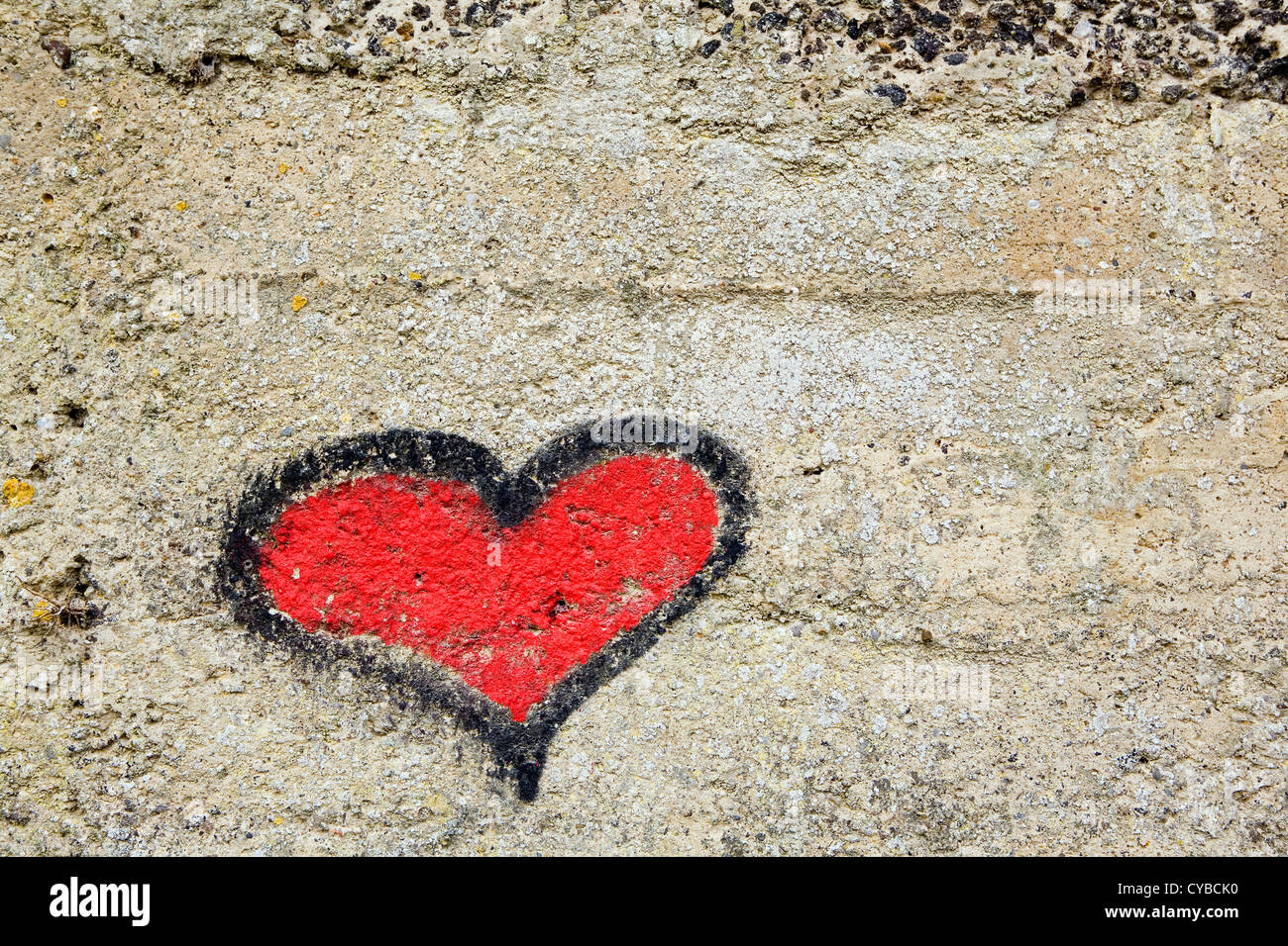 Graffiti Liebe Herz An Wand Stockfotografie Alamy