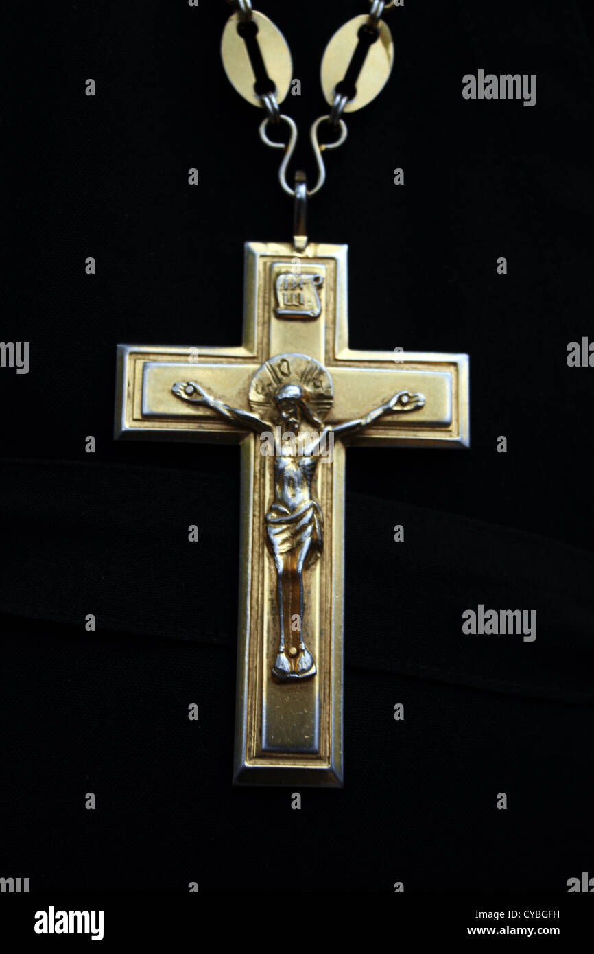 Kreuz des orthodoxen Priester Stockfoto