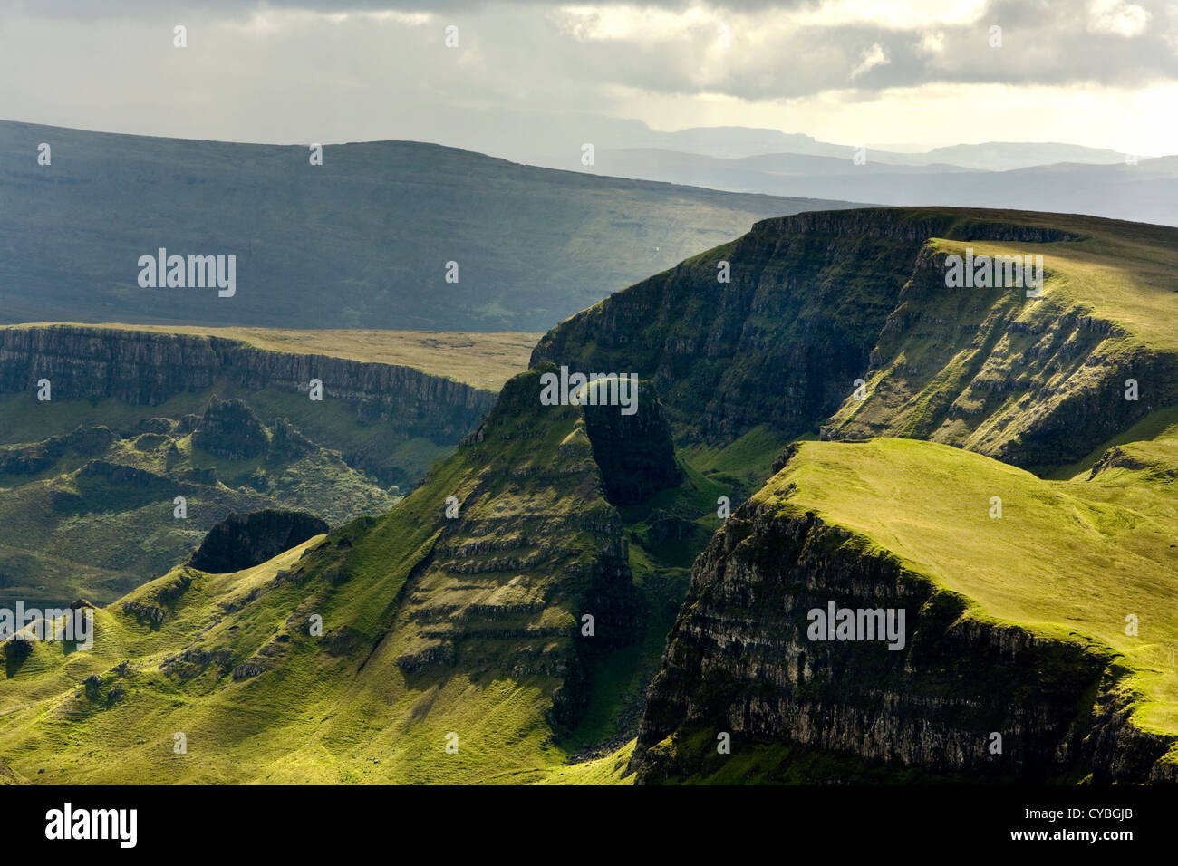 Quiraing, Trotternish, Insel Skye, Hebriden, Schottland, Großbritannien Stockfoto