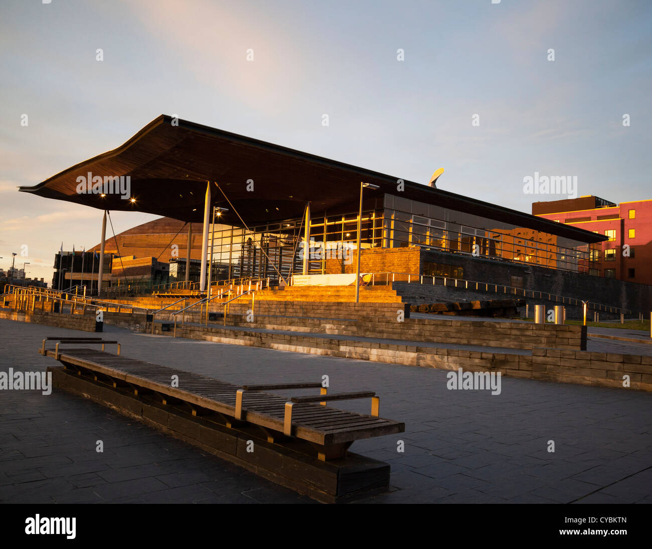 Welsh National Assembly Building, Cardiff, Wales, UK Stockfoto