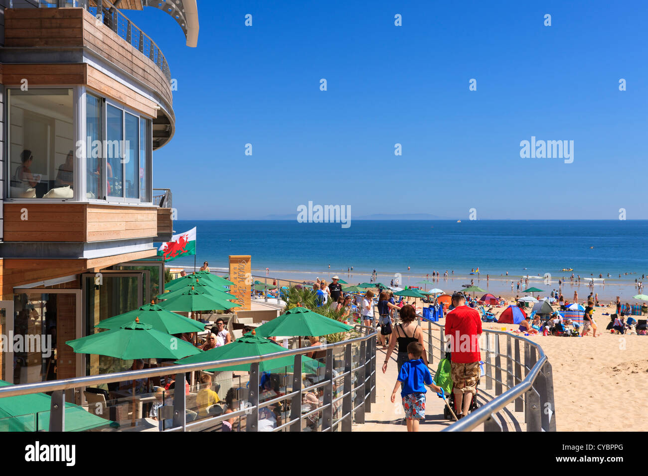 Südstrand Tenby Pembrokeshire Wales Stockfoto