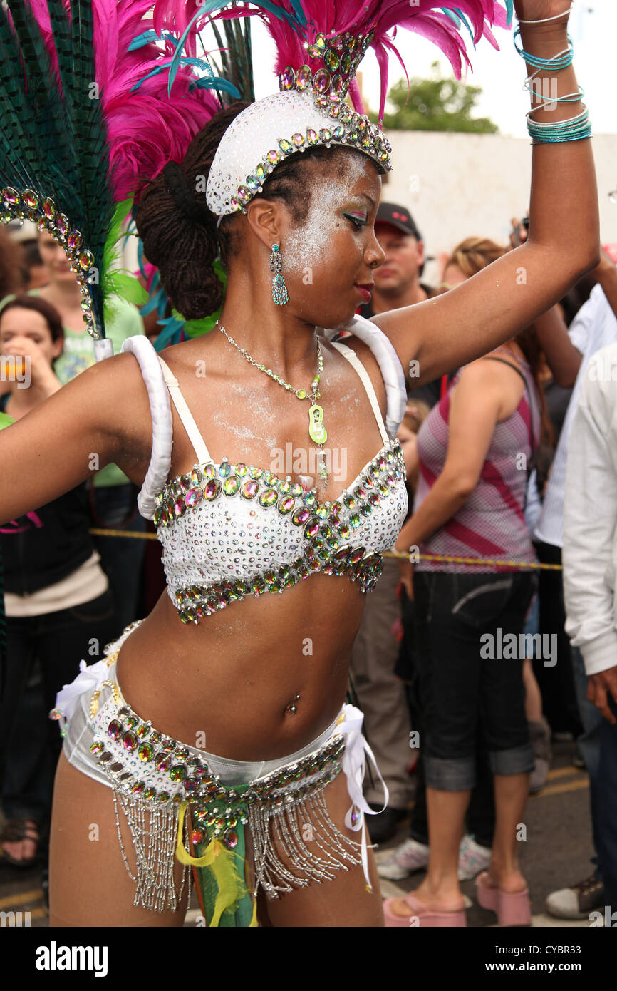 NottingHill Carnival Interpreten Stockfoto