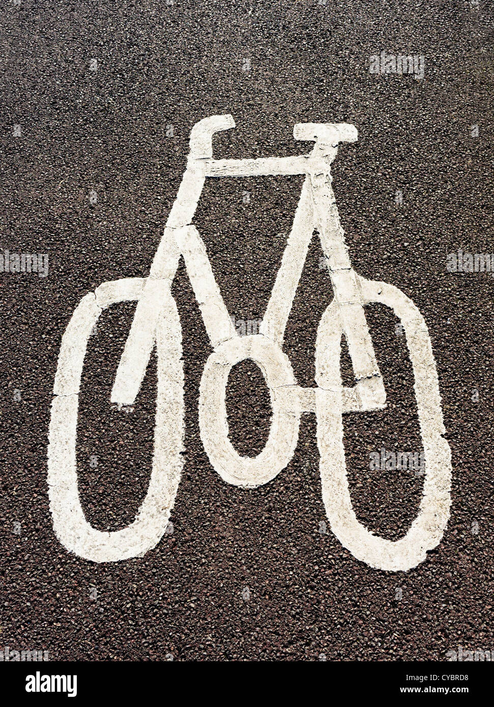 Zyklus-Weg-Logo, UK Stockfoto