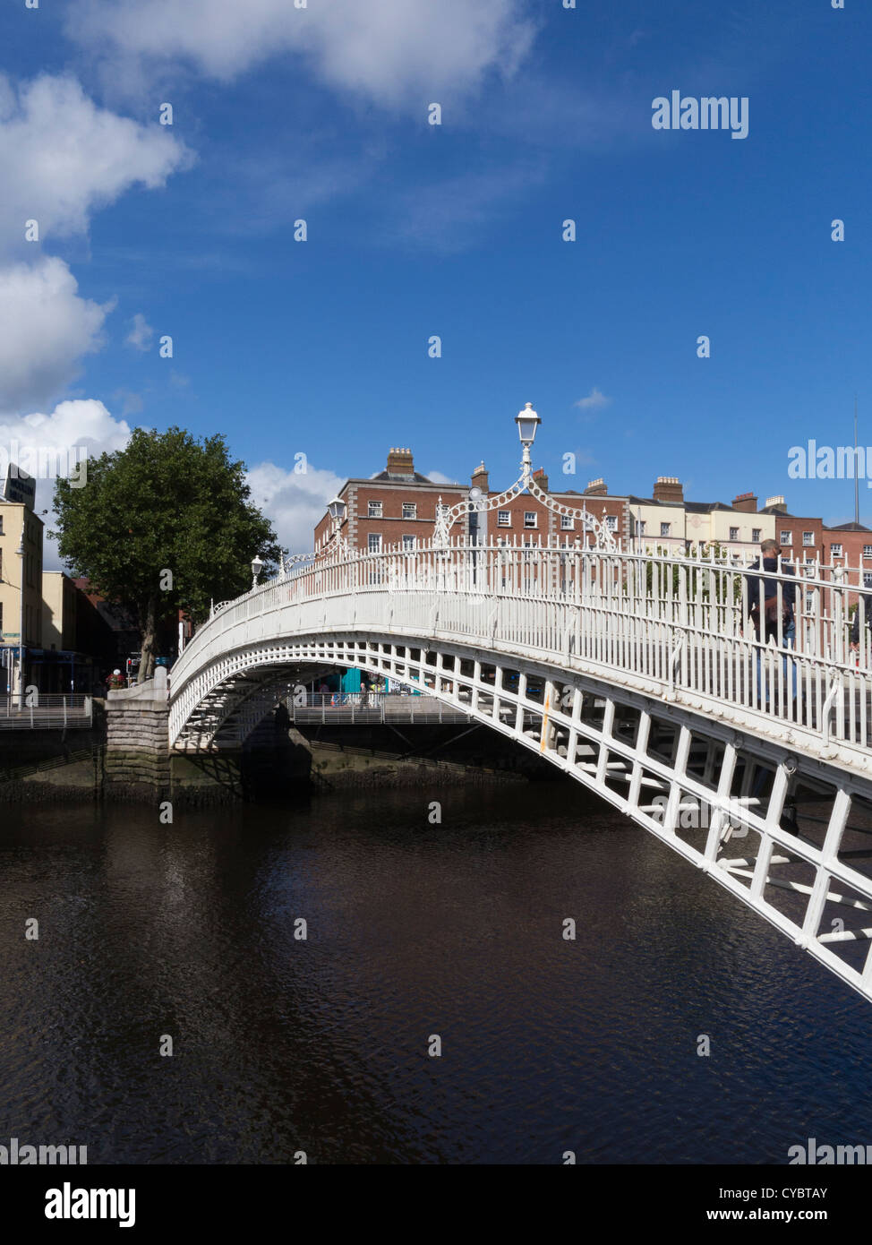 Ha'penny Brücke über den Fluss Liffey, Dublin Stockfoto