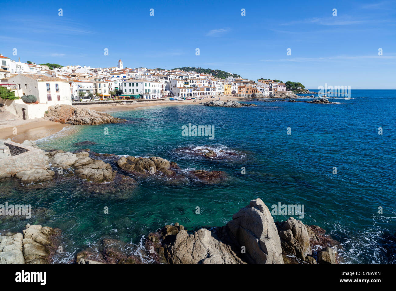 Calella de Palafrugell, Costa Brava, Katalonien, Spanien Stockfoto