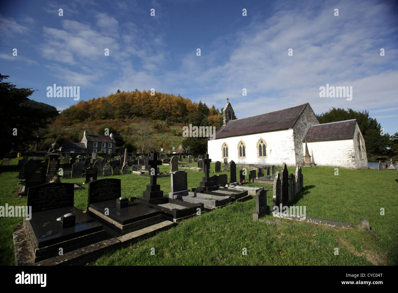 Kirche in Talley, Powys, Wales, UK. Stockfoto