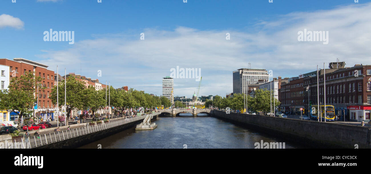 Der Fluss Liffey, Dublin, Irland Stockfoto