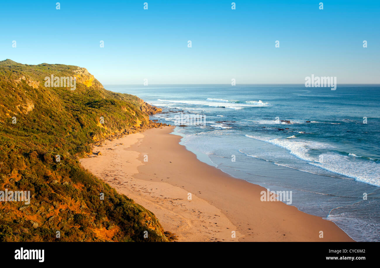 Blick entlang der Great Ocean Road in Victoria, Australien Stockfoto