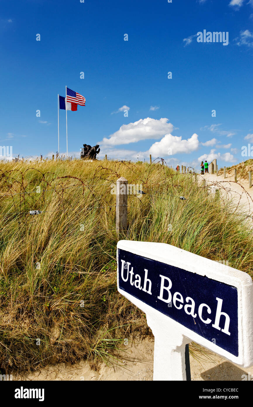 Utah Beach Denkmal, Normandie, Frankreich. Stockfoto