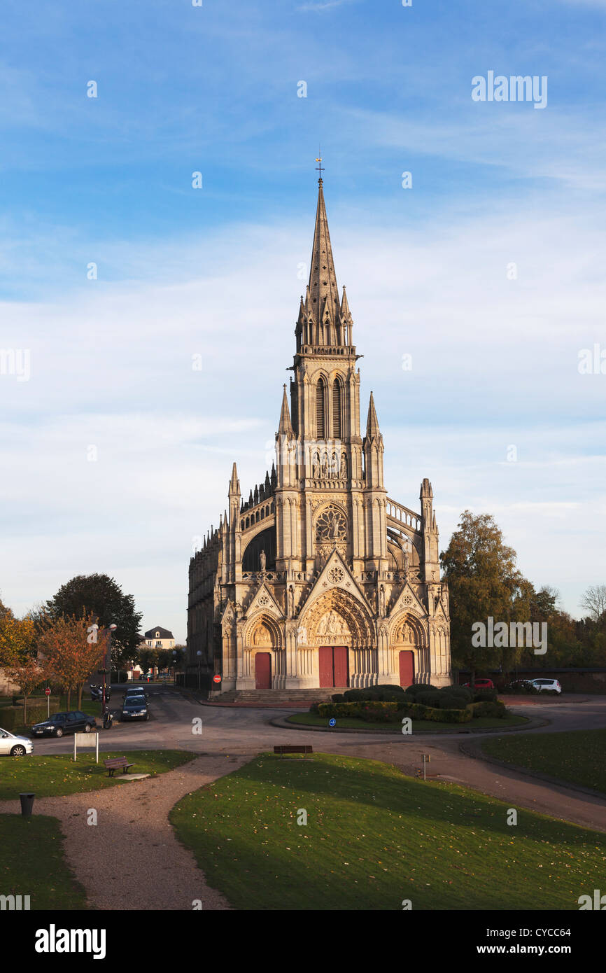 La Basilique Notre-Dame-de-Bonsecours (rekonstruierte 19), Haute-Normandie, Frankreich Stockfoto