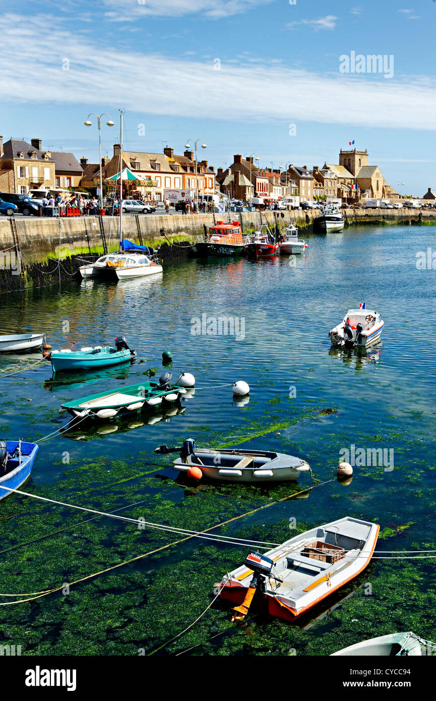 Hafen von Barfleur, Normandie, Frankreich. Stockfoto