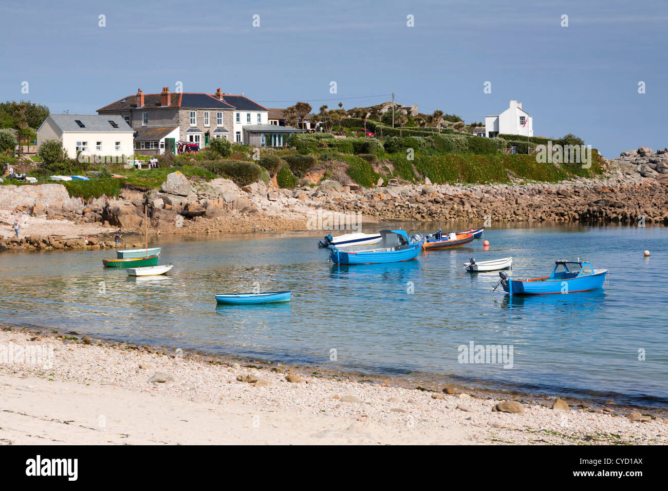 St. Marien; Isles of Scilly; VEREINIGTES KÖNIGREICH; Old Town Bucht; Stockfoto