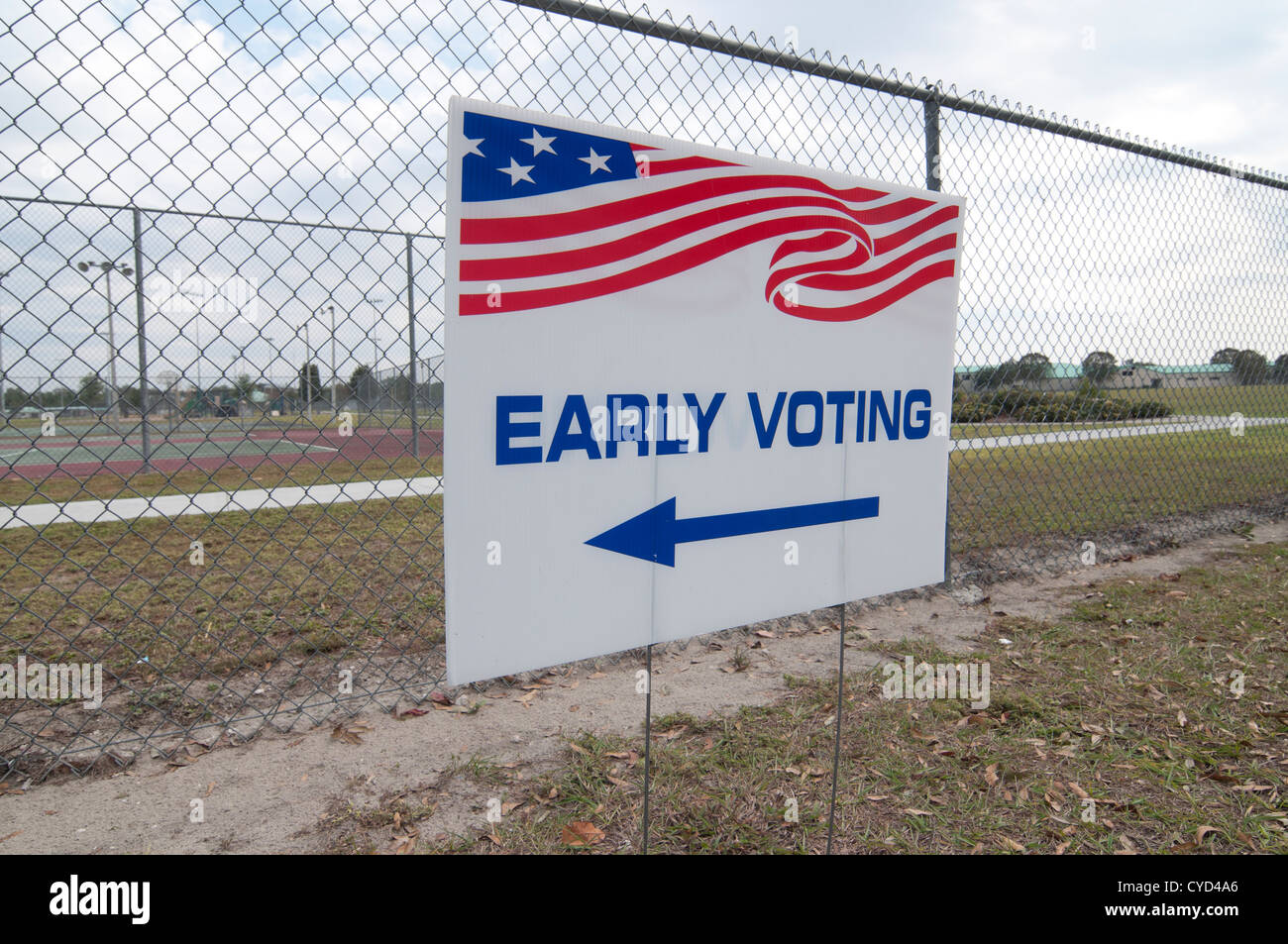 Zeichen für November 2012 U.S. früh Stimmen Wahlen in Nordflorida Stockfoto