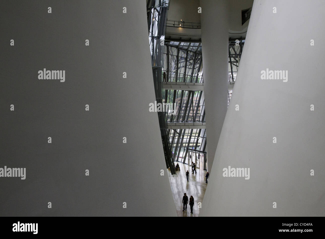 Innere des Guggenheim Museum, Bilbao, Spanien. Stockfoto