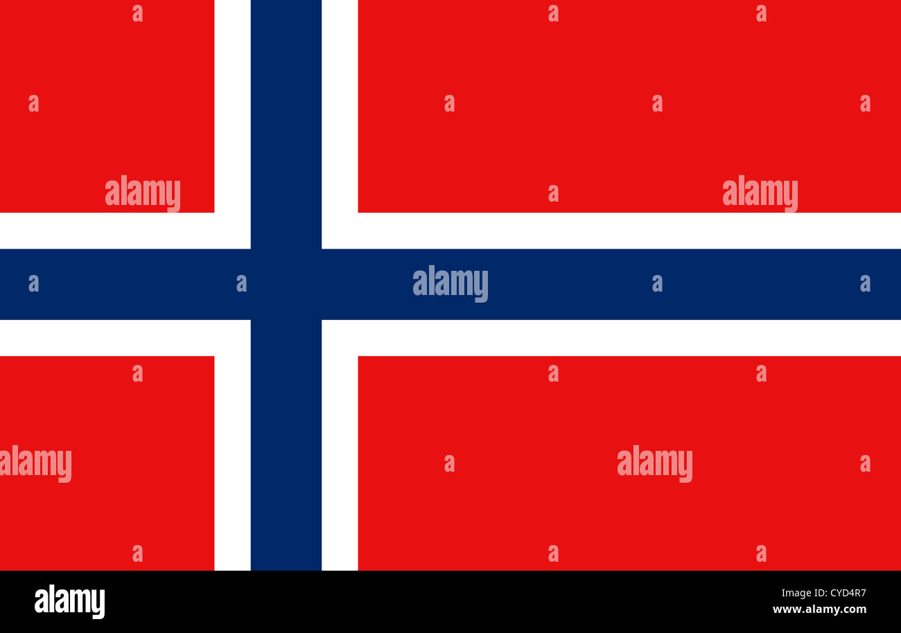 Norwegen-Flagge Stockfoto