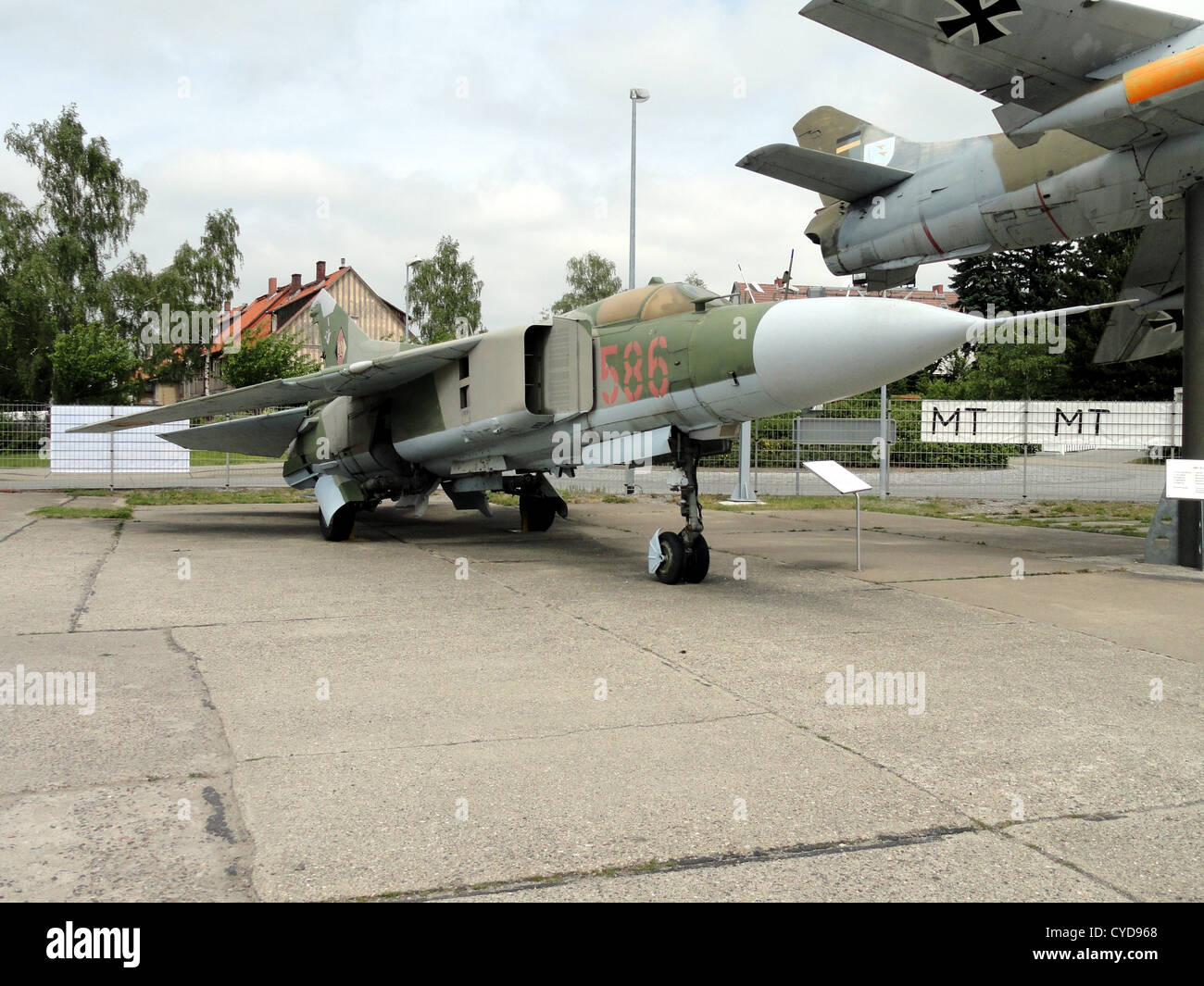 DDR-Luftwaffe MiG-23 Flogger keine 586 Stockfoto
