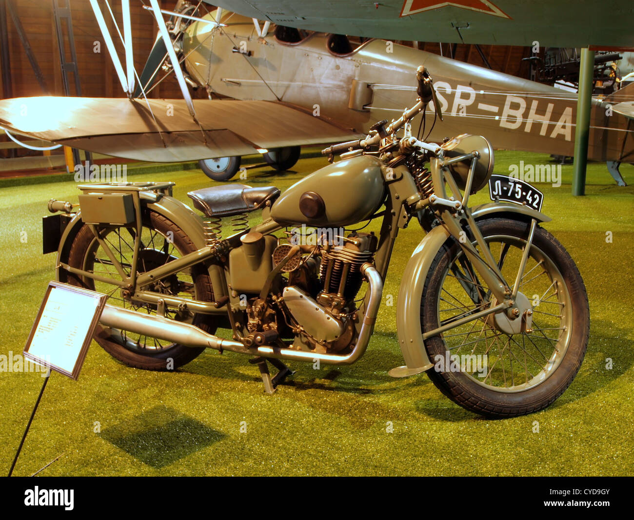 1941-l-8-Motorrad Stockfoto