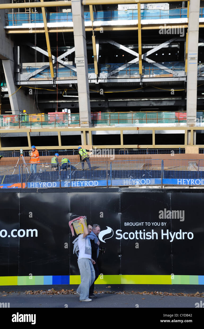 Die Bauarbeiten weiter auf der Scottish Hydro-Arena in Finneston, Glasgow, Schottland Stockfoto
