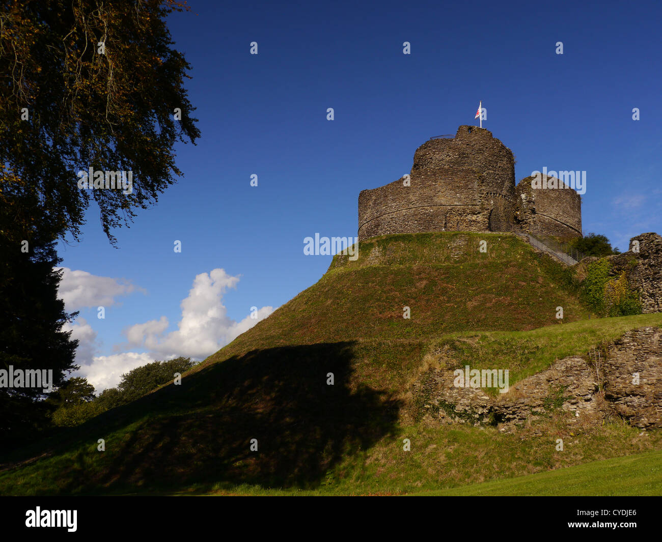 Launceston Castle, Cornwall, England. VEREINIGTES KÖNIGREICH. Farbe. Stockfoto